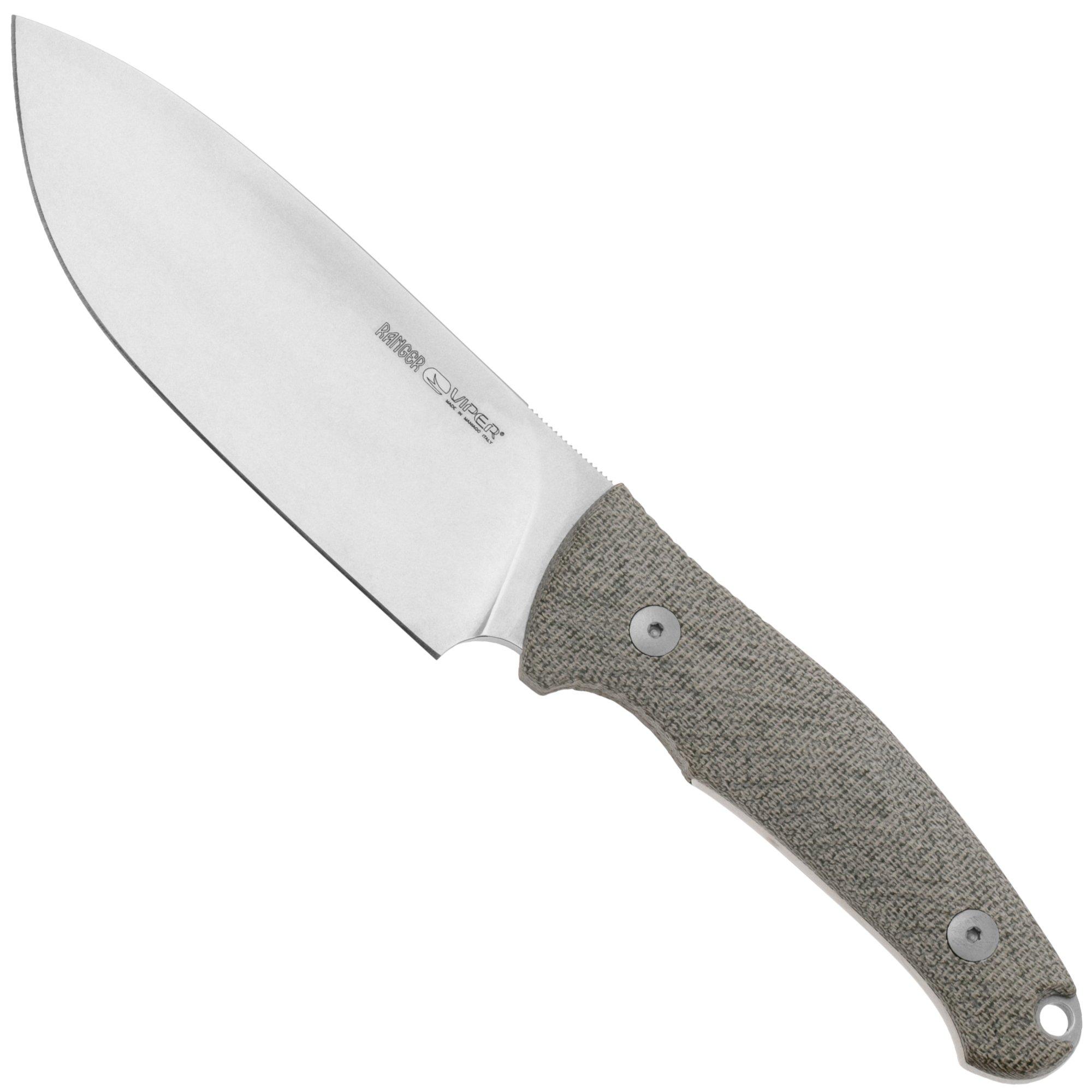 Nóż z głownią stałą Viper Ranger VT4054CG Böhler N690, Green Canvas Micarta