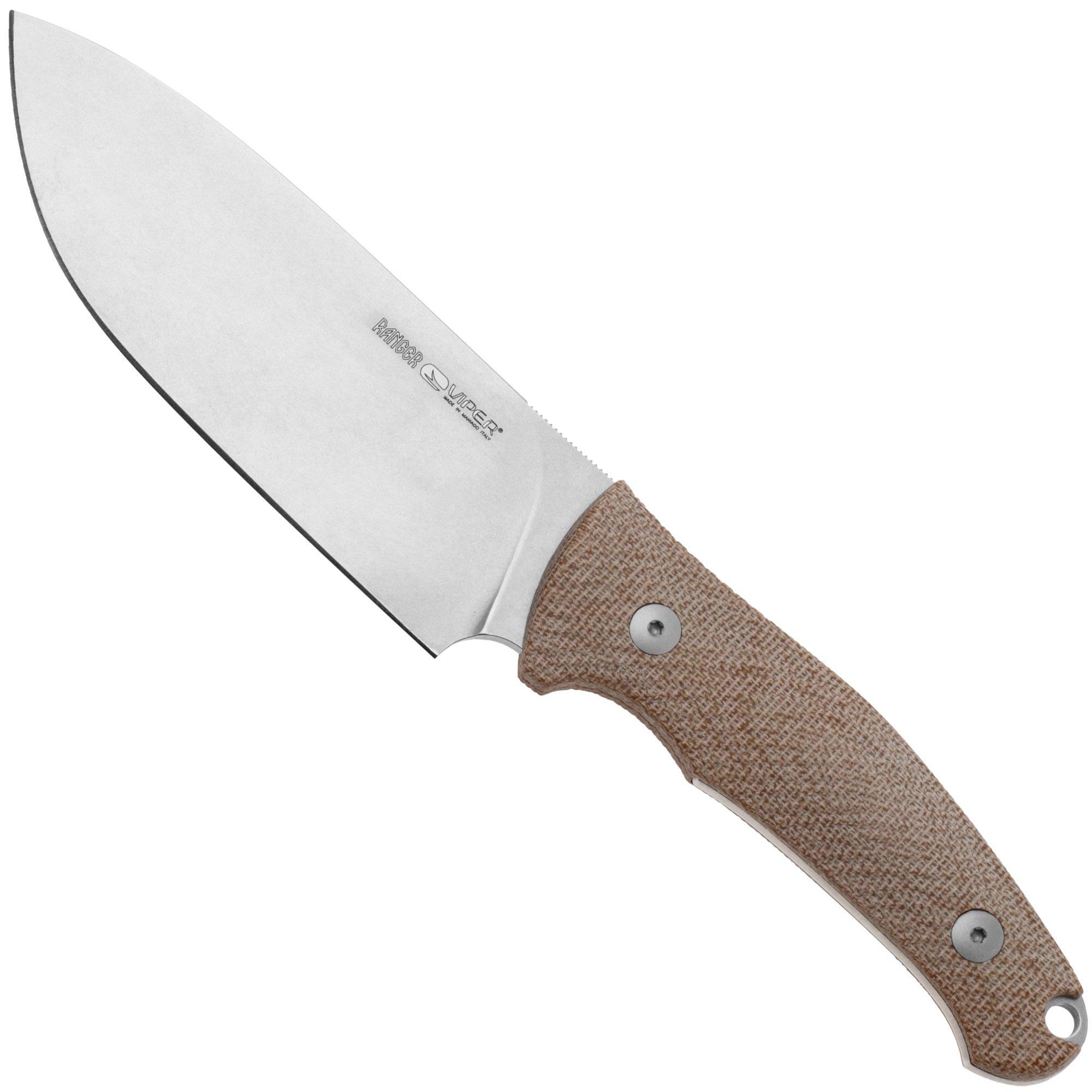 Nóż z głownią stałą Viper Ranger VT4054CN Böhler N690, Natural Canvas Micarta
