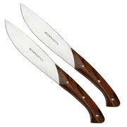 Viper Fiorentina VT7500-02CB madera de cocobolo, juego de cuchillos para carne de 2 piezas