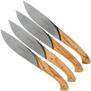 Viper Fiorentina juego de cuchillos para carne madera de olivo 4-piezas, VT7500-04UL