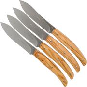 Viper Costata set di coltelli da bistecca in legno d'olivo 4-pz, VT7502-04UL