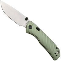 Afbeelding voor Vosteed Marten A1602 Stonewashed 154CM, Green Aluminum, zakmes