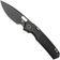 Afbeelding voor Vosteed Psyop A2201 Blackwashed Elmax, Black Titanium, zakmes, Tuffknives design