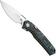 Afbeelding voor Vosteed Psyop A2208 Satin Elmax, Arctic Storm FatCarbon, zakmes, Tuffknives design