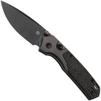 Bild für Vosteed Psyop 299 A2229 Blackwashed S35VN, Black Norplex UltreX Micarta & Titanium Bolsters, Taschenmesser, Tuffknives Design
