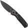 Bild für Vosteed Psyop 299 A2229 Blackwashed S35VN, Black Norplex UltreX Micarta & Titanium Bolsters, Taschenmesser, Tuffknives Design