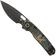 Afbeelding voor Vosteed Psyop A2235 Blackwashed Elmax, Blue Current Micarta, zakmes, Tuffknives design