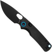 Afbeelding voor Vosteed Porcupine A2601 Blackwashed 14C28N, Black Micarta, zakmes, Yue Dong design