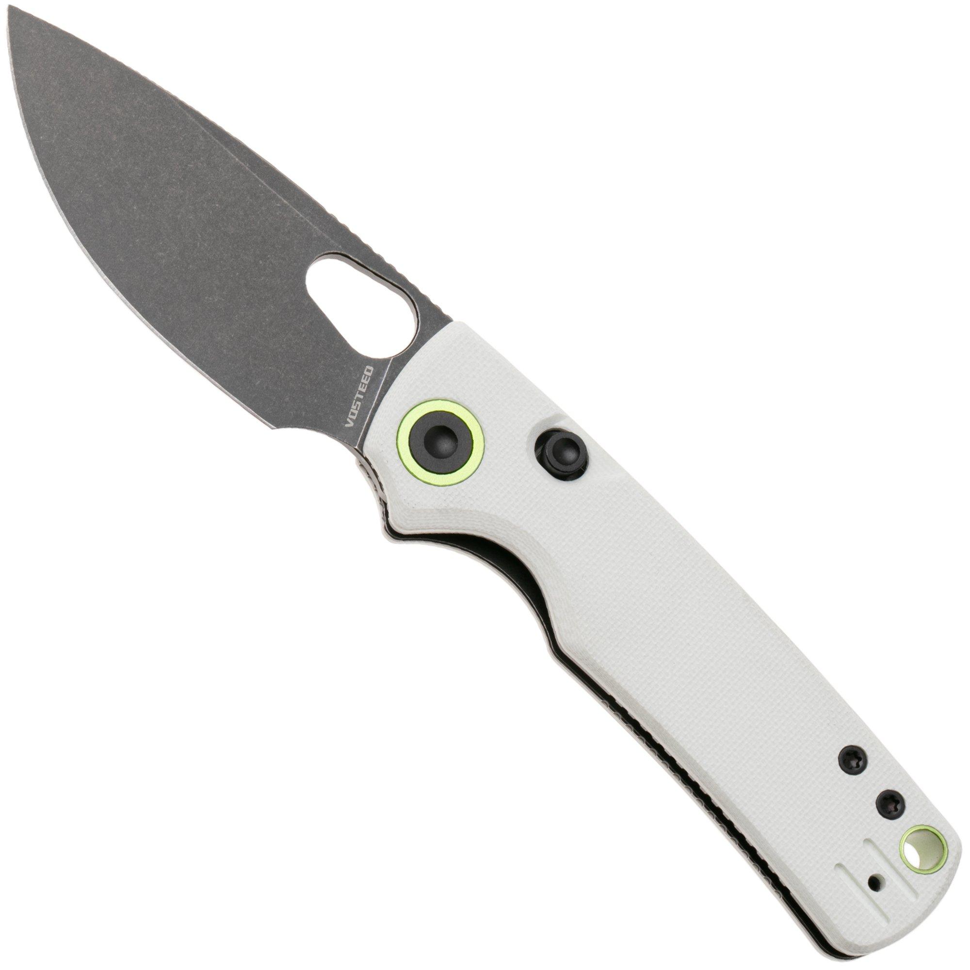 Vosteed Porcupine A2606 PVD 14C28N, White G10, zakmes, Yue Dong design