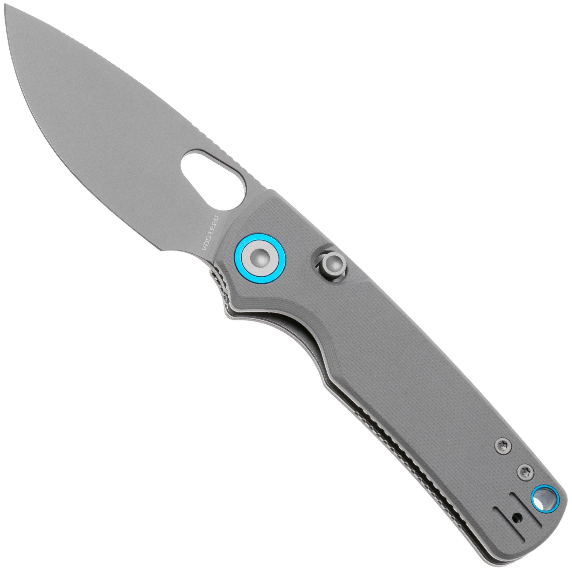 Vosteed Porcupine A2607 Gray PVD 14C28N, Gray G10, Taschenmesser, Yue Dong Design
