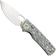 Afbeelding voor Vosteed Porcupine A2620 Satin 14C28N, White Doodle G10, zakmes, Yue Dong design
