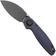 Afbeelding voor Vosteed Shilin Cutter A2806 Blackwashed Elmax, Purple Aluminum, zakmes, Yue Dong design