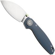 Afbeelding voor Vosteed Shilin Cutter A2809 Satin 154CM, Blue G10, zakmes, Yue Dong design