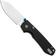 Afbeelding voor Vosteed Raccoon A2903 Satin 14C28N, Black Micarta, zakmes, Yue Dong design