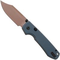 Afbeelding voor Vosteed Raccoon A2909 Cooper Dune PVD 14C28N, Dark Blue G10, zakmes, Yue Dong design