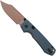 Afbeelding voor Vosteed Raccoon A2909 Cooper Dune PVD 14C28N, Dark Blue G10, zakmes, Yue Dong design