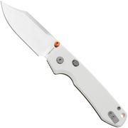 Afbeelding voor Vosteed Raccoon A2912 Satin 14C28N, White G10, zakmes, Yue Dong design