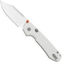 Afbeelding voor Vosteed Raccoon A2912 Satin 14C28N, White G10, zakmes, Yue Dong design