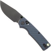Afbeelding voor Vosteed Porcupine ModSwap A3102 Blackwashed 154CM, Blue G10, zakmes, Yue Dong design