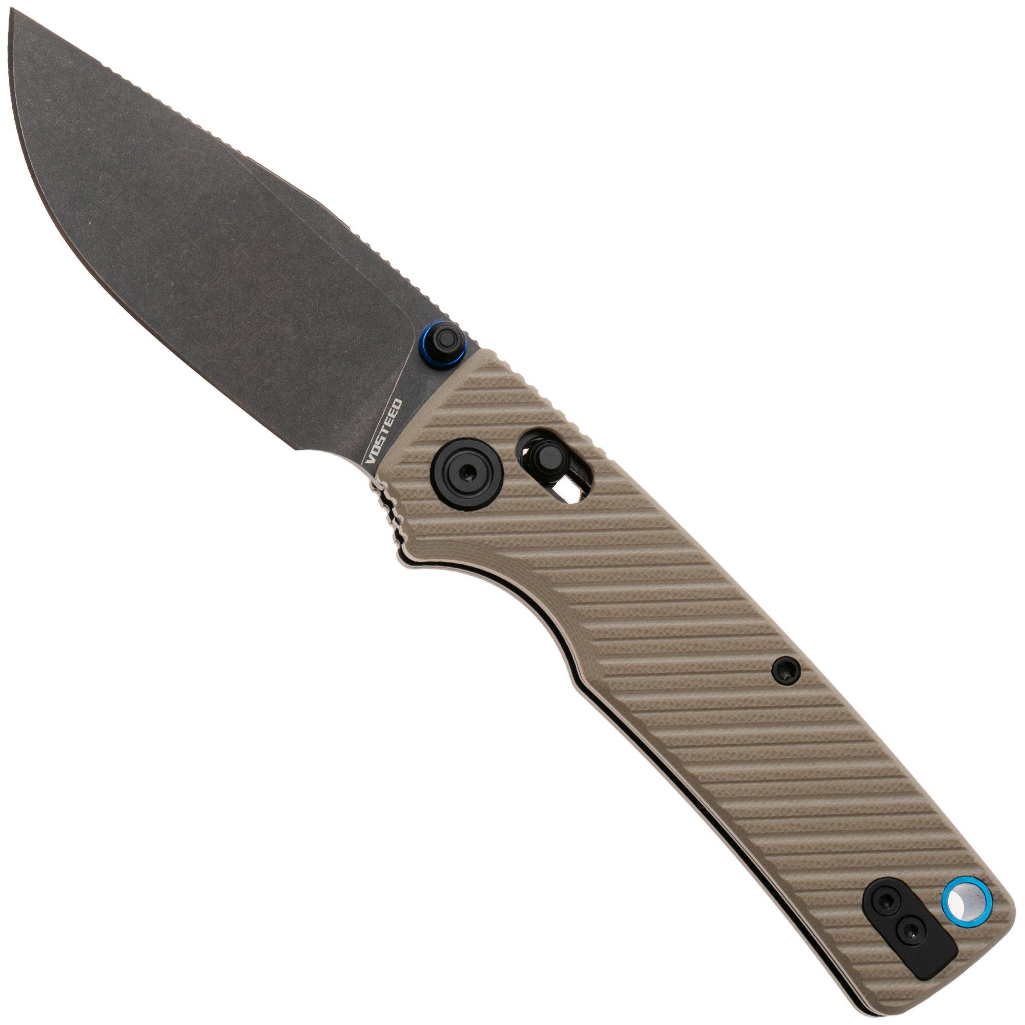 Vosteed Porcupine ModSwap A3103 Blackwashed 154CM, Sand G10, zakmes, Yue Dong design