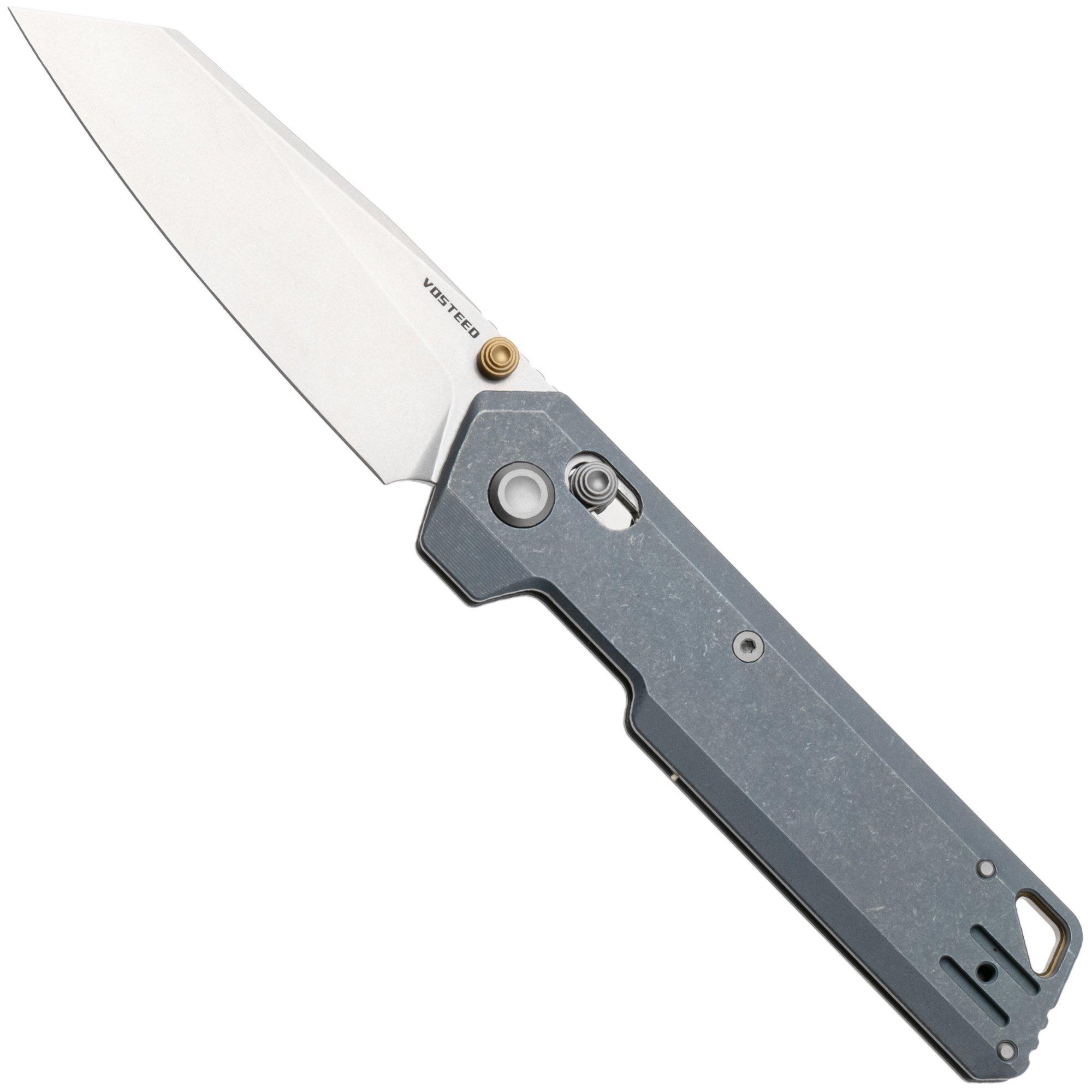 Vosteed Parallel A3504 Stonewashed S35VN, Blue Titanium, zakmes