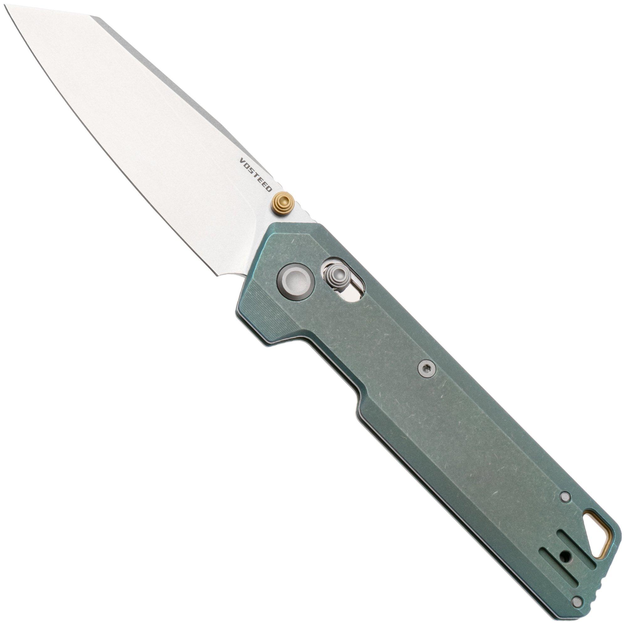 Vosteed Parallel A3519 Stonewashed 154CM, Green Titanium, zakmes