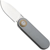 Afbeelding voor Vosteed Corgi V A3703 Satin 14C28N, Gray Aluminum, zakmes, Yue Dong design