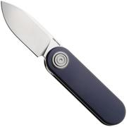 Afbeelding voor Vosteed Corgi V A3713 Satin 14C28N, Dark Slate Blue Aluminum, zakmes, Yue Dong design