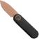 Afbeelding voor Vosteed Corgi V A3722 Copper Dune PVD 14C28N, Black Aluminum, zakmes, Yue Dong design
