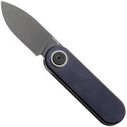 Afbeelding voor Vosteed Corgi V A3723 Blackwashed 14C28N, Dark Slate Blue Aluminum, zakmes, Yue Dong design