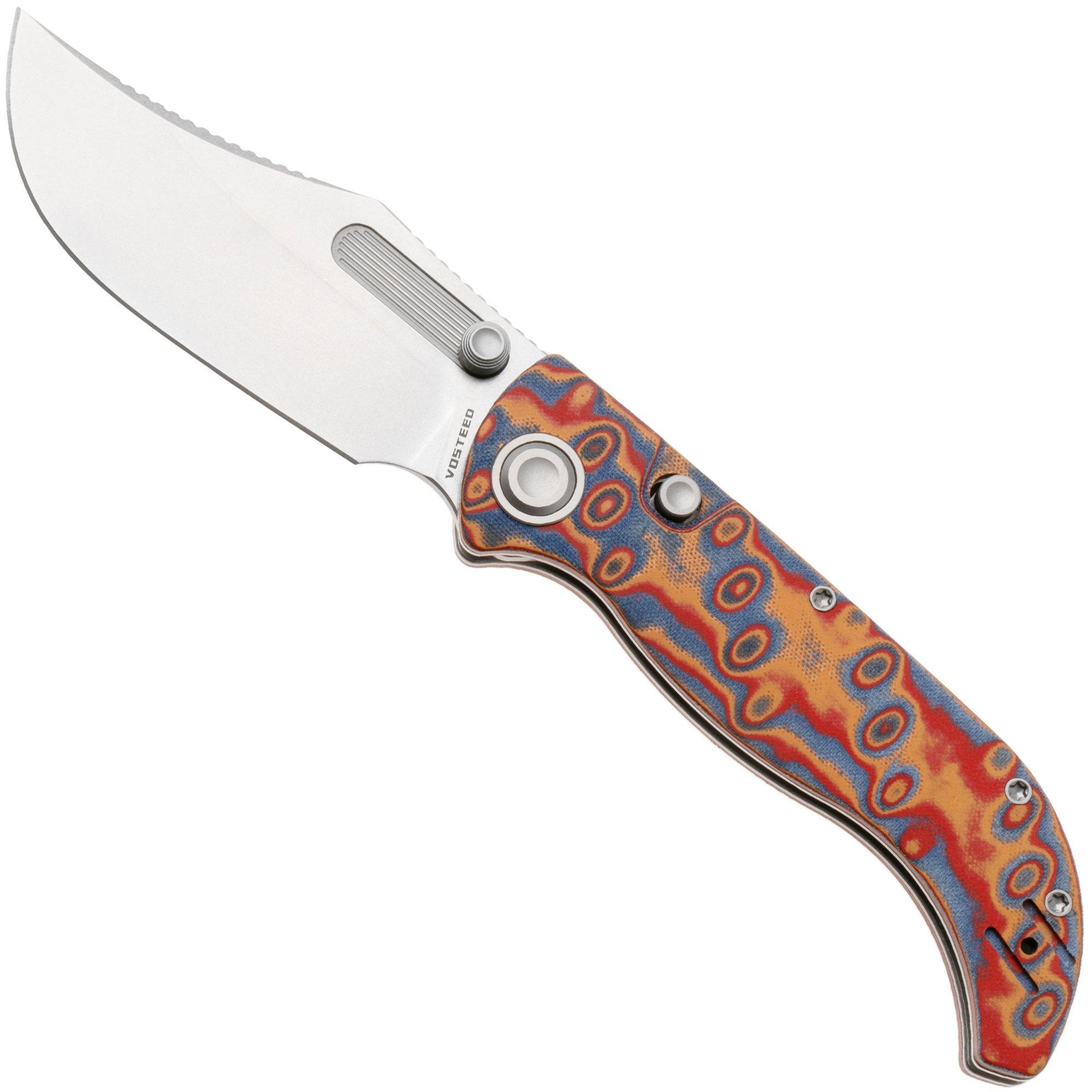 Vosteed Naga A3904 Stonewashed S35VN, Raindrop Micarta, zakmes