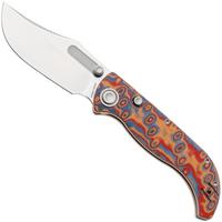 Afbeelding voor Vosteed Naga A3904 Stonewashed S35VN, Raindrop Micarta, zakmes