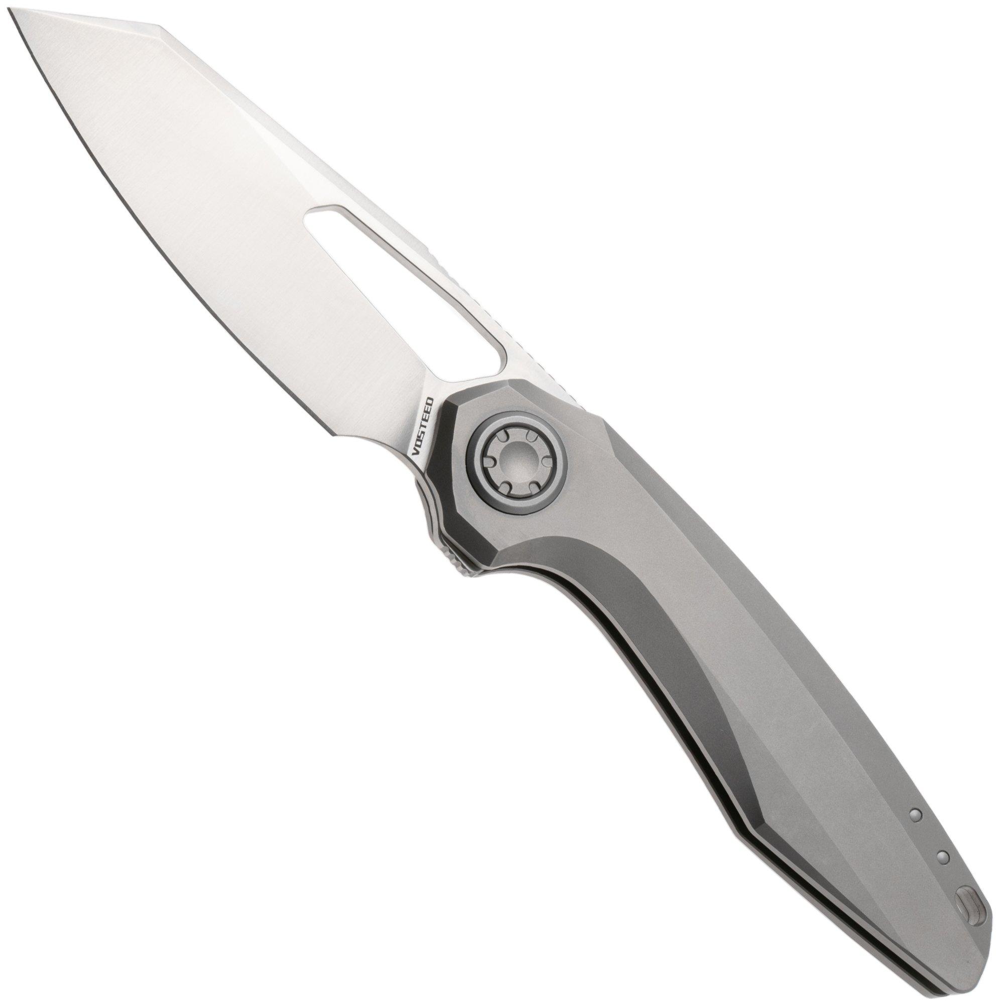 Vosteed Thunderbeast A4301 Satin M390, Gray Titanium, Taschenmesser, Yue Dong Design