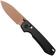 Bild für Vosteed Raccoon TiSlim A4504 Copper Dune PVD 154CM, Black Titanium, Taschenmesser, Yue Dong Design