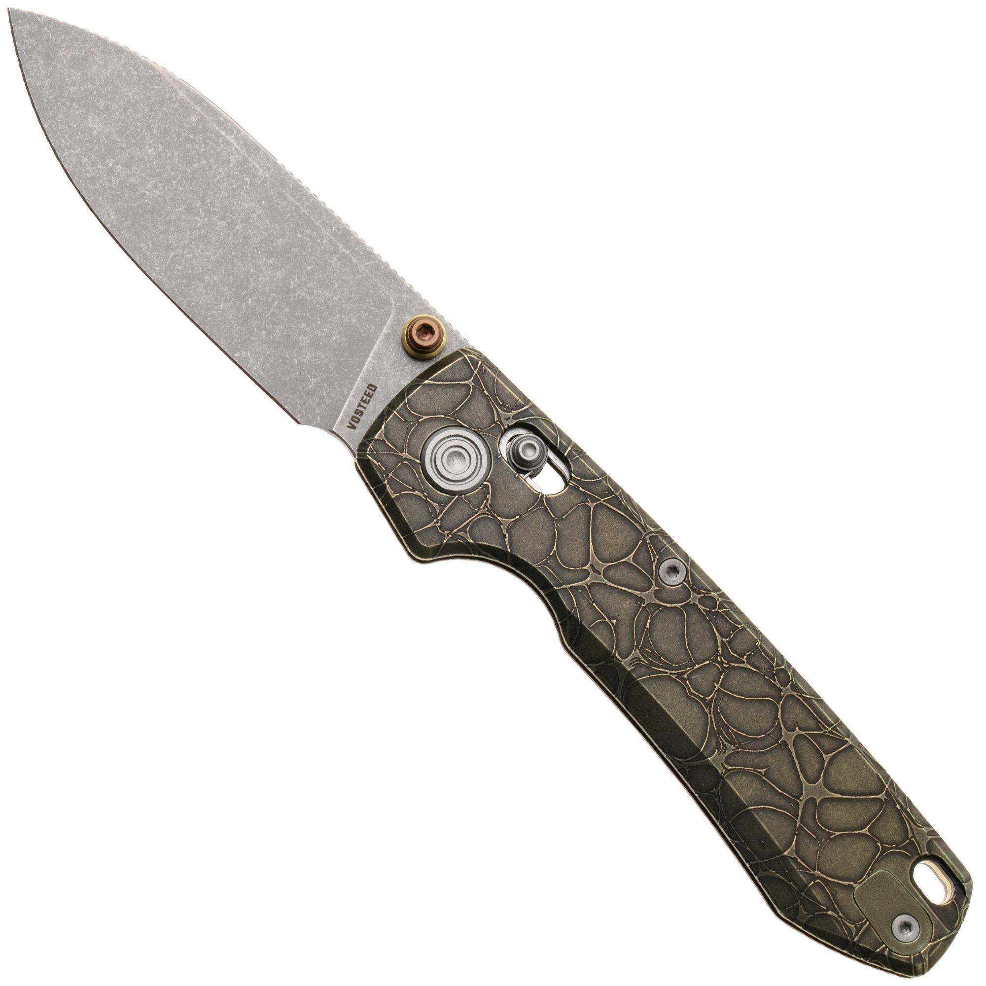 Vosteed Raccoon TiSlim A4508, Acid Wash S35VN, Copper Titanium zakmes, Yue Dong design