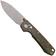 Afbeelding voor Vosteed Raccoon TiSlim A4508, Acid Wash S35VN, Copper Titanium zakmes, Yue Dong design