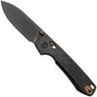 Afbeelding voor Vosteed Raccoon TiSlim A4509, Black Stonewash S35VN, Black Titanium zakmes, Yue Dong design