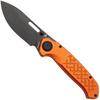 Afbeelding voor Vosteed Zander A4606, Black Stonewash S35VN, Orange Aluminium zakmes, Kornel Kiss design
