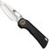 Afbeelding voor Vosteed Nymble A4701 Satin Bead Blast Elmax, Black Titanium, zakmes, John Rusk design
