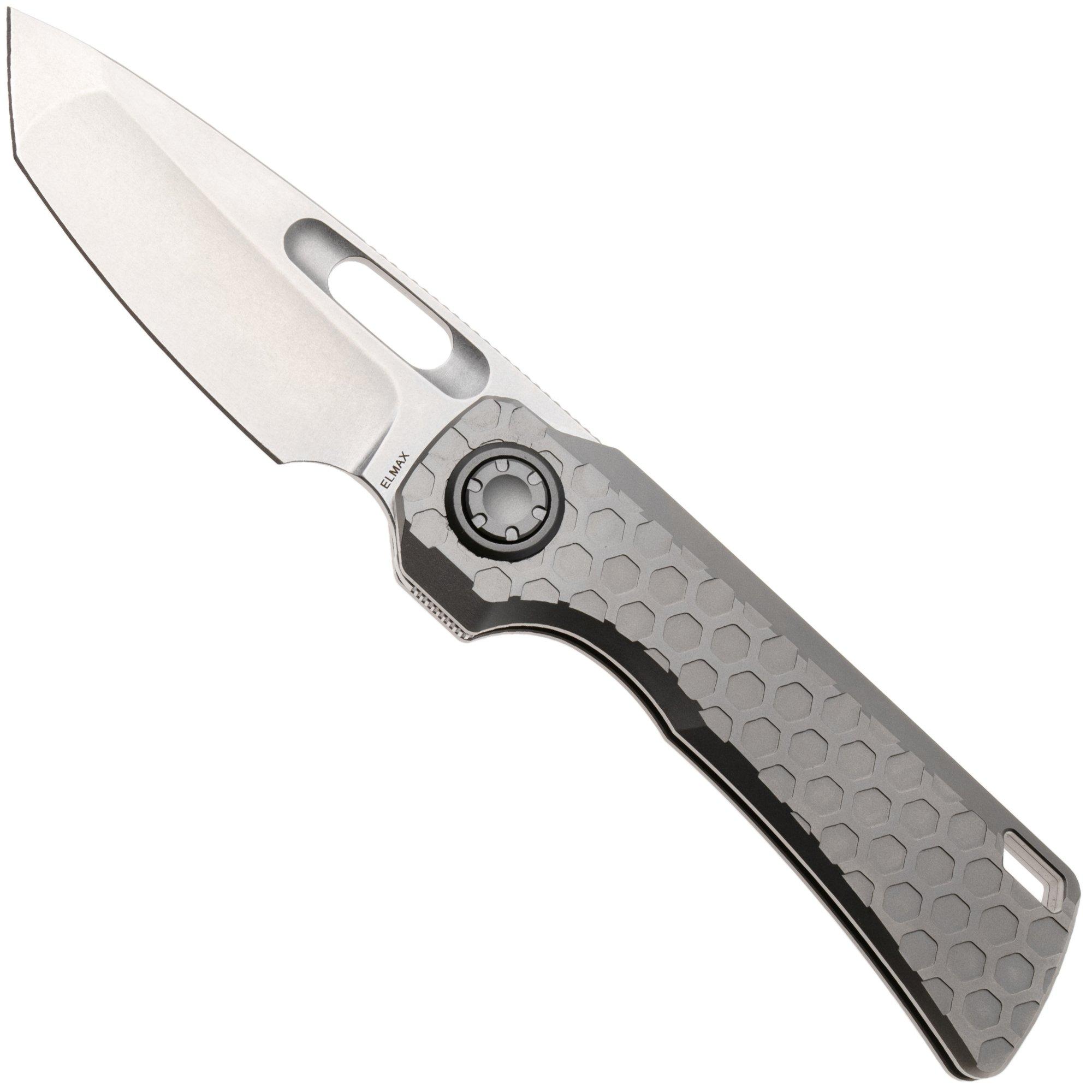 Vosteed Nymble A4702 Stonewashed Elmax, Gray Titanium, zakmes, John Rusk design