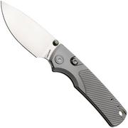 Afbeelding voor Vosteed Porcupine TiSlim A4801 Satin 154CM, Gray Titanium, zakmes, Yue Dong design