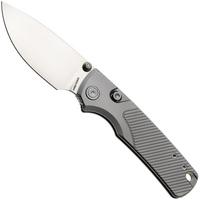 Afbeelding voor Vosteed Porcupine TiSlim A4801 Satin 154CM, Gray Titanium, zakmes, Yue Dong design
