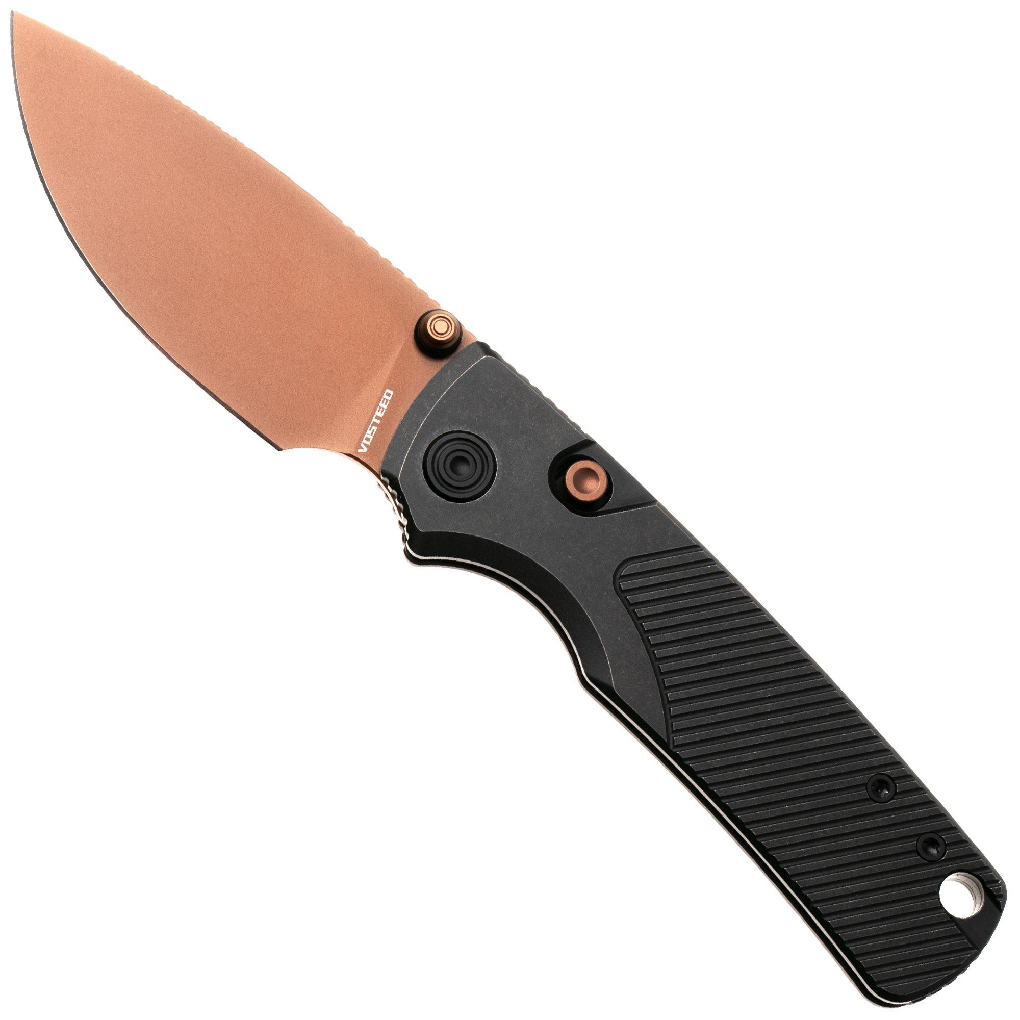 Vosteed Porcupine TiSlim A4802 Copper Dune PVD 154CM, Black Titanium, zakmes, Yue Dong design