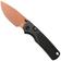 Bild für Vosteed Porcupine TiSlim A4802 Copper Dune PVD 154CM, Black Titanium, Taschenmesser, Yue Dong Design