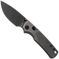 Bild für Vosteed Porcupine TiSlim A4804 Blackwashed 154CM, Dim Gray Titanium, Taschenmesser, Yue Dong Design