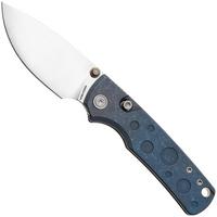 Afbeelding voor Vosteed Porcupine TiSlim A4806 Satin S90V, Blue Titanium, zakmes, Yue Dong design