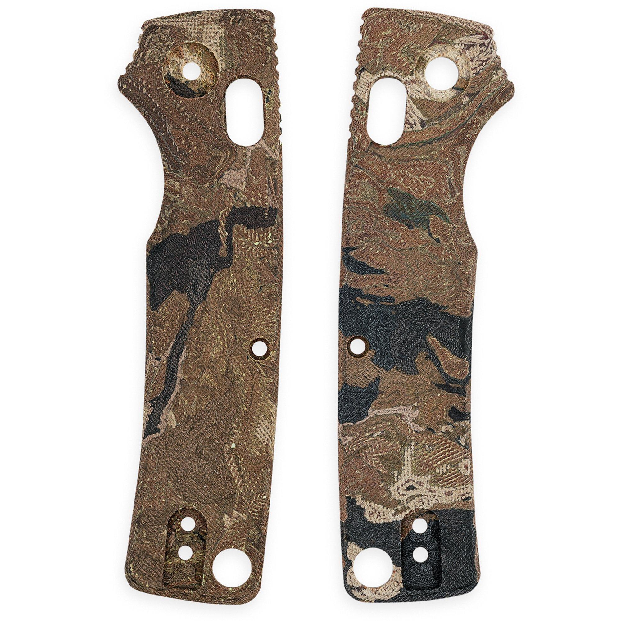 Vosteed Porcupine ModSwap W0303 Canvas Rag Burl Yellow Current Micarta, handgreepschalen
