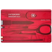 Victorinox SwissCard Classic vermelho transparente 0.7100.T