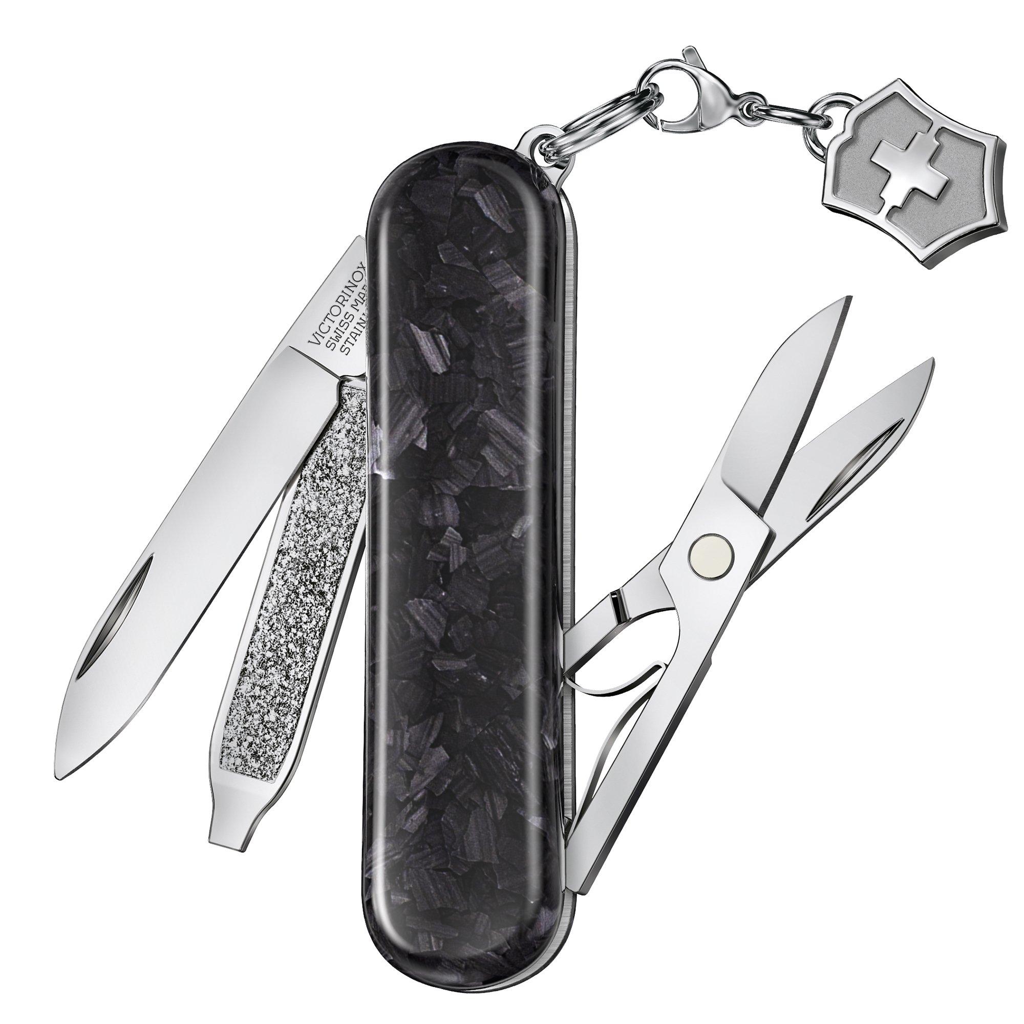 Szwajcarski scyzoryk Victorinox Classic SD Brilliant, Carbon, 0.6221.90