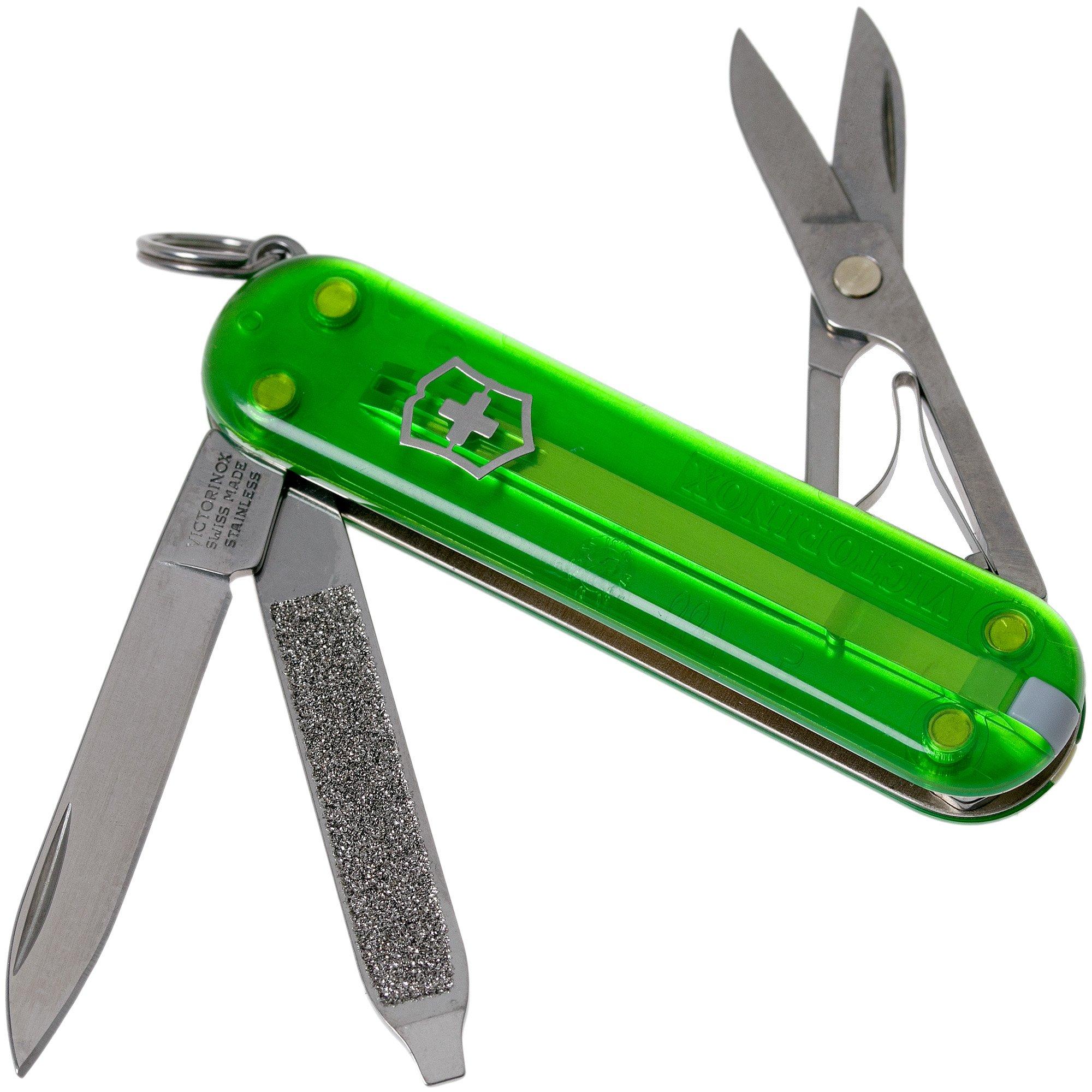 Knife Victorinox Classic SD Transparent Colors Green Tea